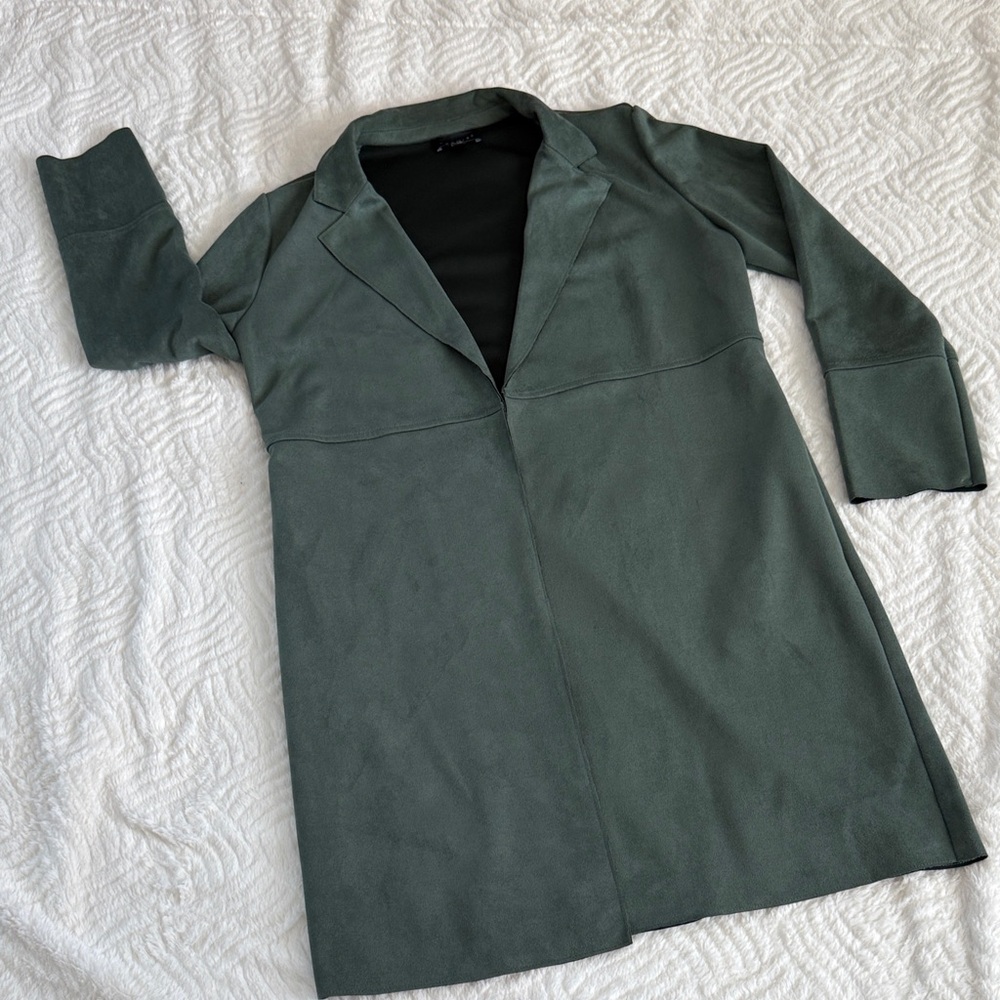 Premise Suede Long Blazer